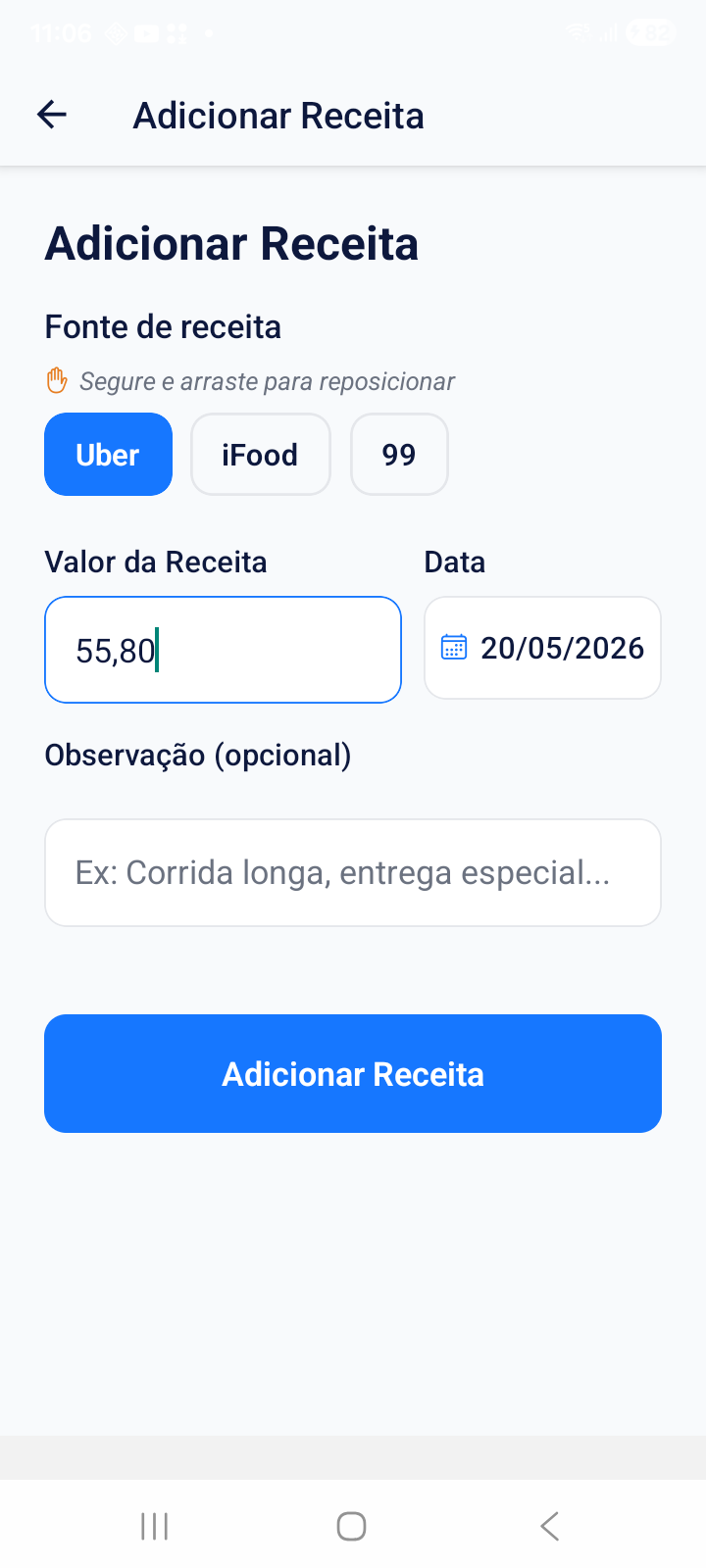 Nova Receita